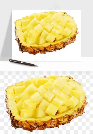 菠萝水果png免抠