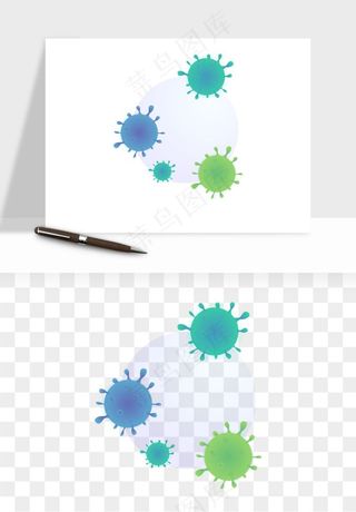 病毒细菌癌细胞png免抠