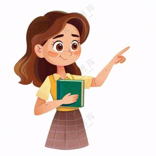教师老师教书育人人物卡通插画免抠