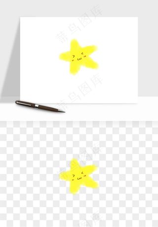 卡通小星星五角星闪光png免抠