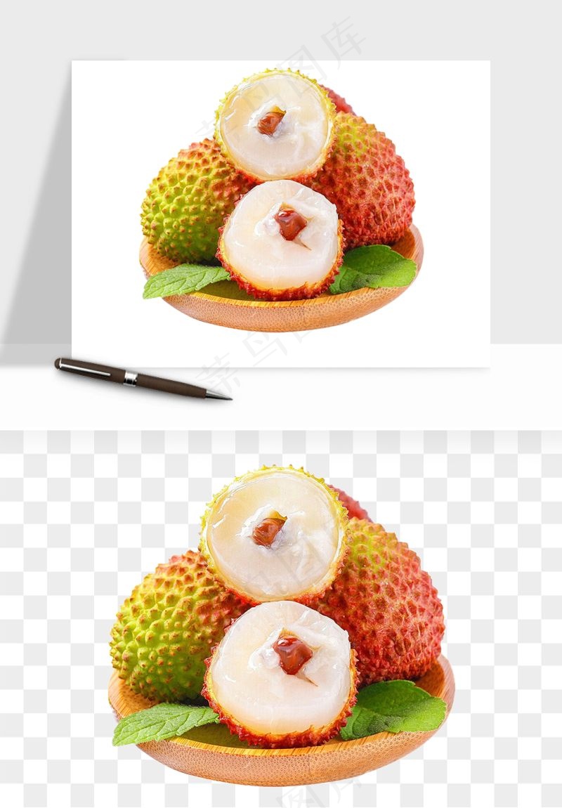 荔枝妃子笑水果png免抠