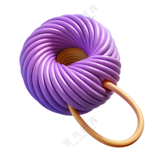 物品立体3D线缆绳索2