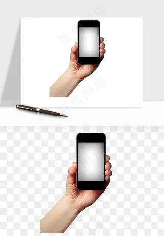 手拿手机素材png免抠