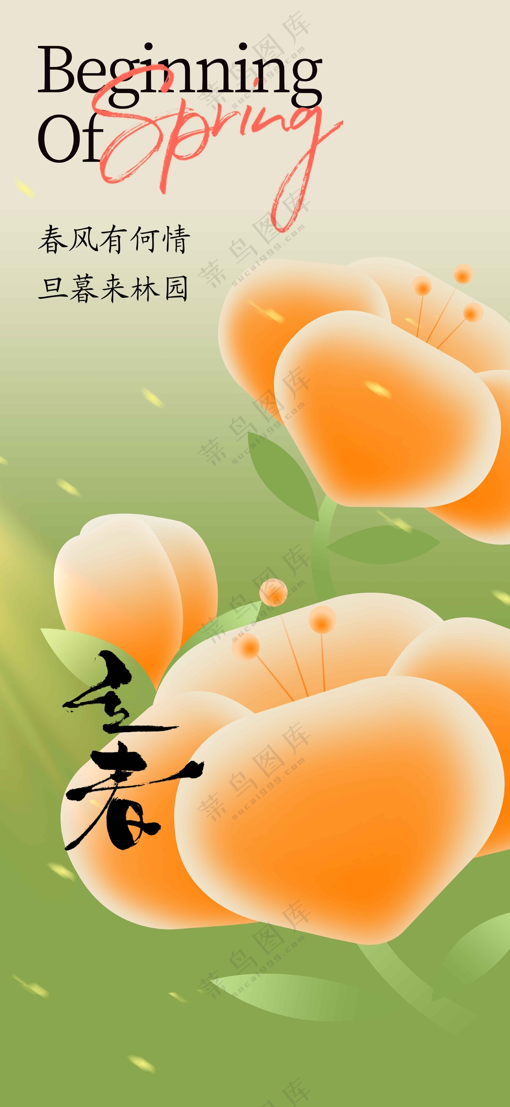 立春节气传统活动宣传海报