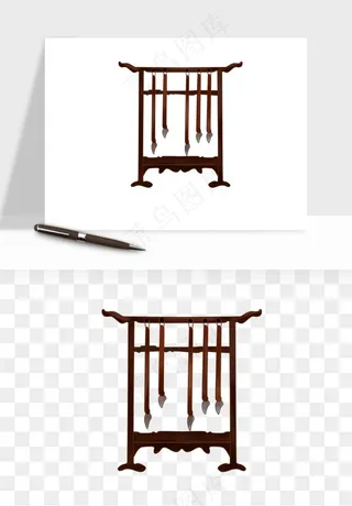 笔墨纸砚文房四宝png免抠