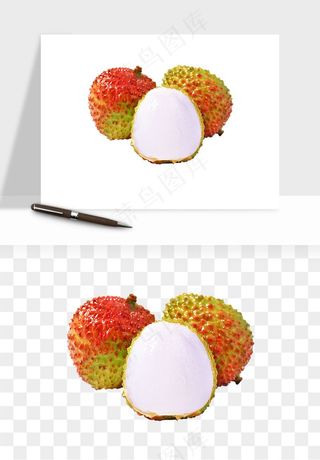 荔枝妃子笑水果png免抠