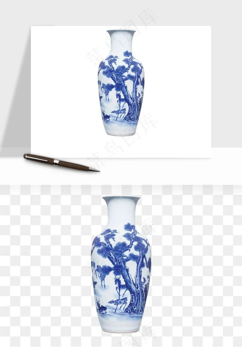 青花瓷陶瓷png免抠