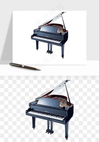 钢琴乐器琴键png免抠