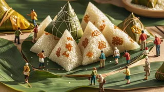 端午节，微观摄影 ，粽子