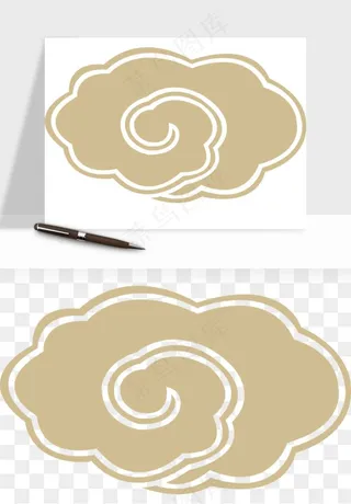 国潮祥云矢量png免抠