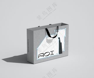 手提袋纸袋购物袋样机-10