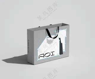 手提袋纸袋购物袋样机-10