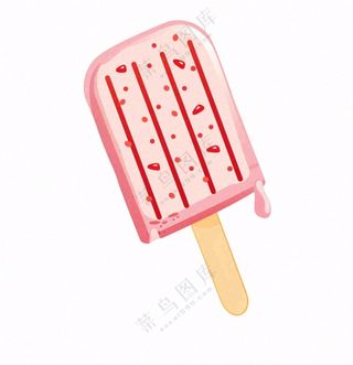 夏日冰棍冰淇淋卡通插画免抠