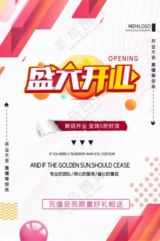 盛大开业盛大开业dmOPEN海报