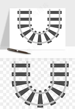 铁路轨道png免抠