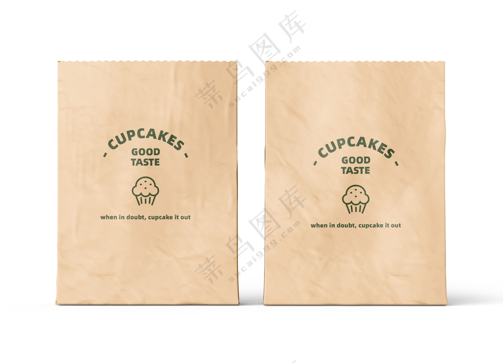 牛皮纸袋食品包装袋外卖打包袋样机-02