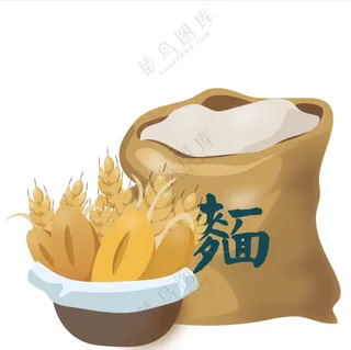 卡通面粉图片