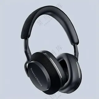 黑色科技感侧面头戴式耳机样机 黑色科技感侧面头戴式耳机样机
