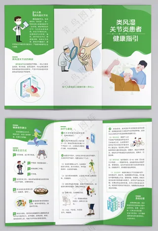类风湿关节炎患者健康指引三折页