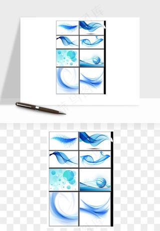 科技飘带波浪线条矢量png免抠