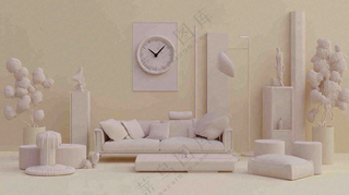 家装家居设计简约风室内装修摄影图