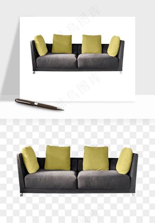 现代沙发家具png免抠