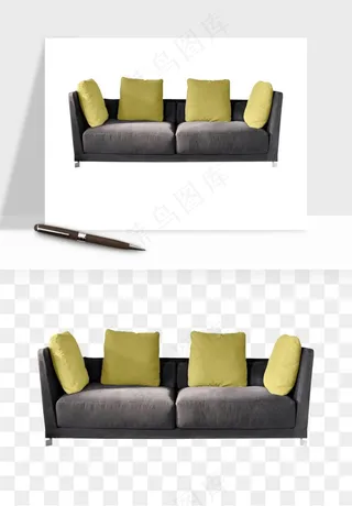 现代沙发家具png免抠