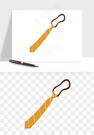 卡通领带png免抠