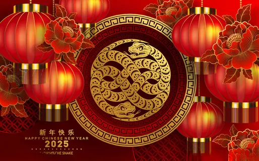 蛇年海报自然景观自然风光