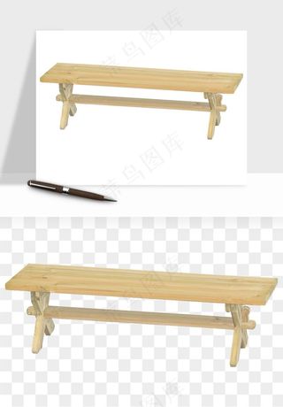 老式木桌木椅木凳png免抠