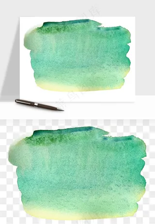 水彩泼墨涂鸦墨迹元素png免抠
