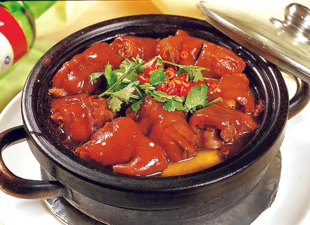 干锅猪蹄美食图片