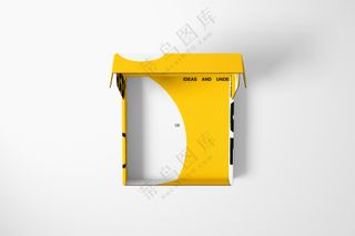 产品包装盒子飞机盒快递纸盒样机PS模板-11