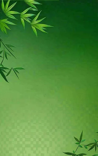 端午佳节竹子插画中国风绿色清雅静背景