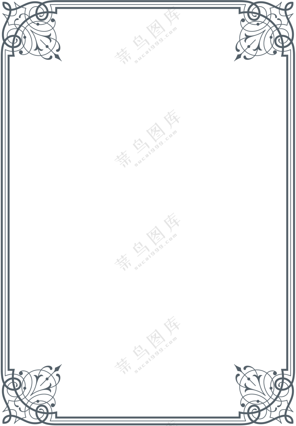 欧式花纹边框元素 (2)