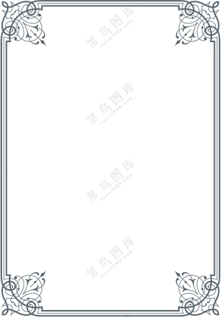 欧式花纹边框元素 (2)