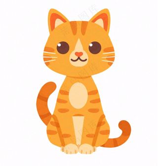 小猫猫咪宠物动物卡通插画免抠