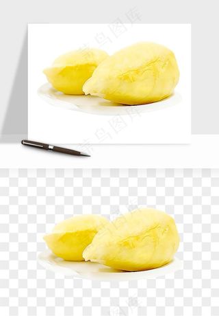 榴莲果肉水果png免抠