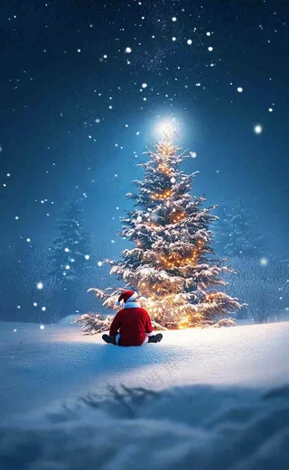 平安夜圣诞节背景