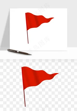 五星红旗党旗png免抠