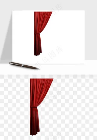 窗帘幕布帷幕png免抠