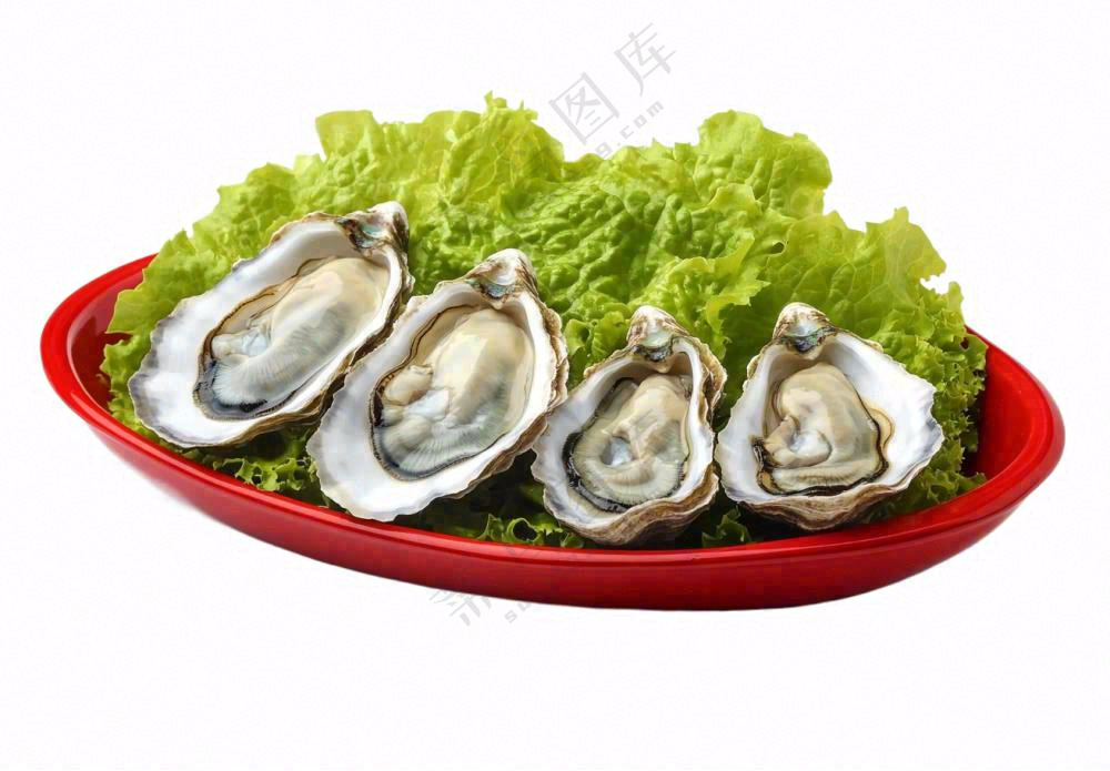 时蔬生蚝海鲜摄影图免抠