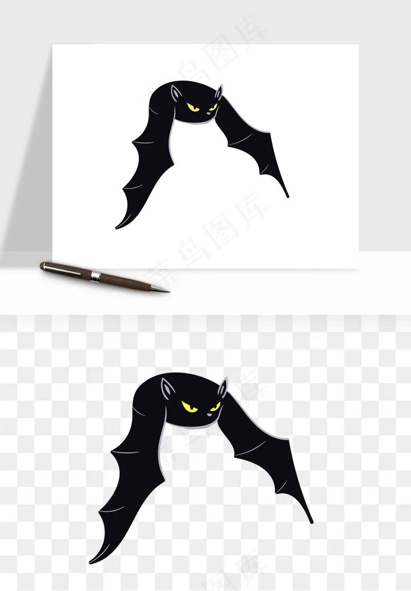 卡通蝙蝠png免抠