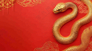 蛇年春节新年背景