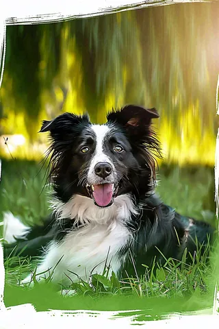 文明养狗宠物遛狗小区物业背景