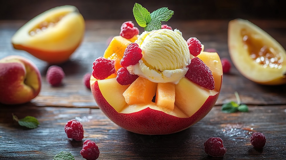 水果果肉美食沙拉新鲜果盘美味摄影