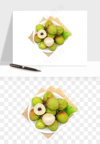 荔枝妃子笑水果png免抠