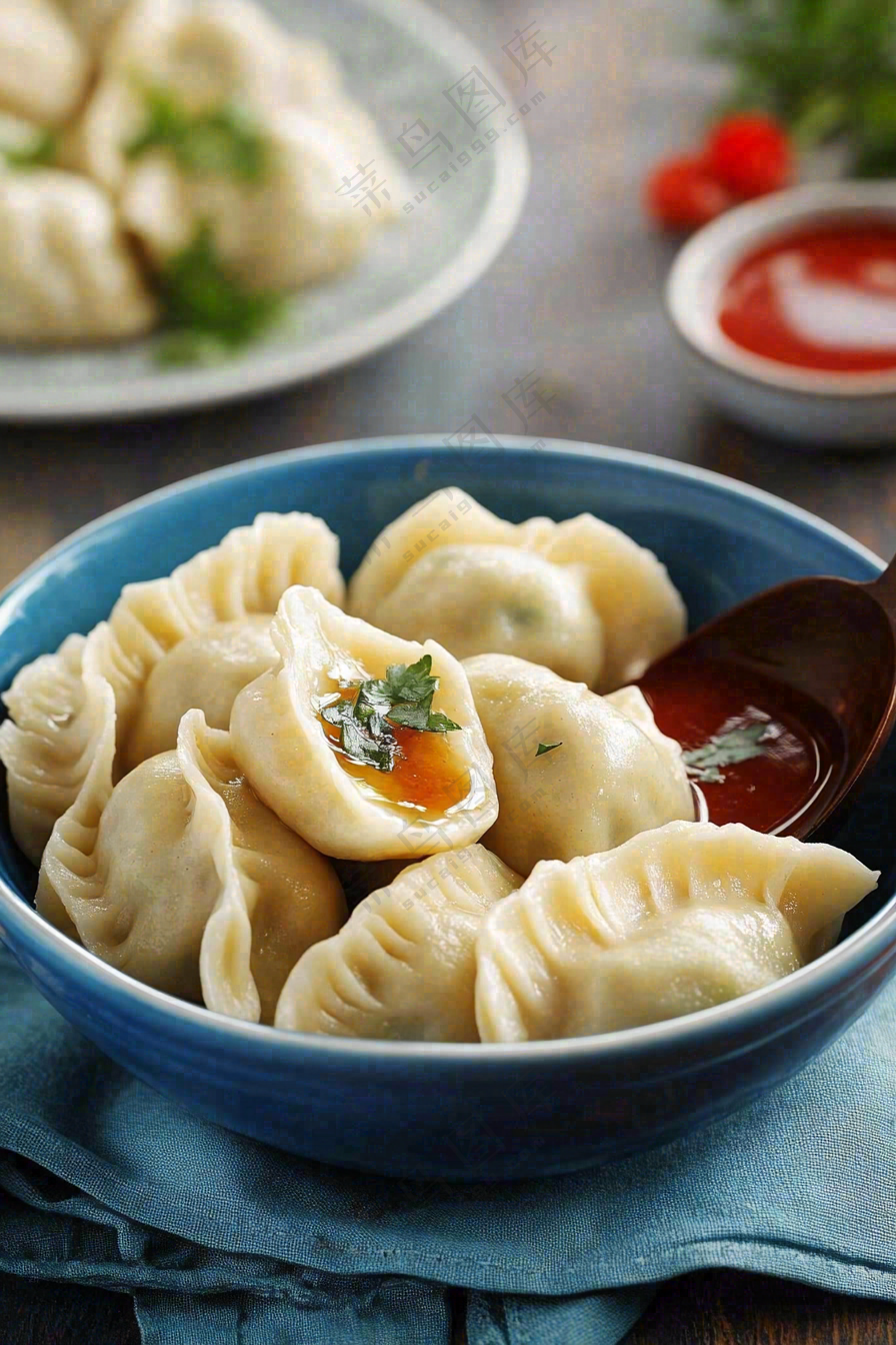 饺子中国传统美食立冬冬至摄影图