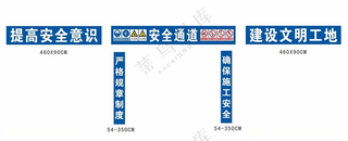 注意安全安全通道安全生产围墙