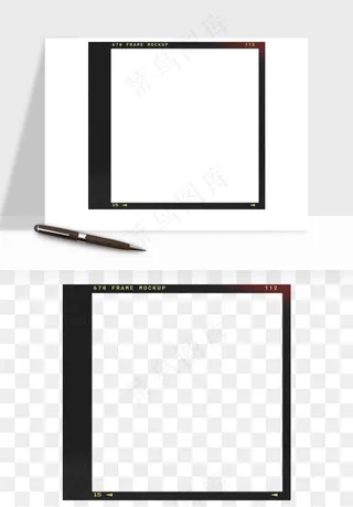 电影黑胶胶片元素png免抠